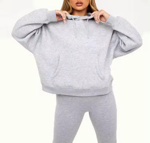 Venta caliente de calidad superior Crop Top Sudadera CON CAPUCHA DE MODA superior Sudadera hecha en fábrica con etiqueta personalizada Precio competitivo - Product Image 2