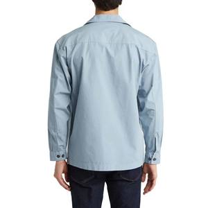 Chaqueta transpirable de trabajo personalizada para hombre, chaqueta de lona pesada con múltiples bolsillos bordados, chaqueta informal de verano con cuello de solapa - Product Image 4