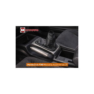 Juego de 2 Palancas de Freno y Palanca de Cambios de Cuero para Honda Civic FD6 Manual, 2006-2012 - Product Image 2
