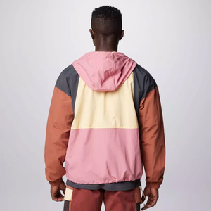 HUNT GEAR Lightweight <b>Corduroy</b> Windbreaker <b>Jacket</b> Multi-Colour Blocks Hood Front Pocket Packable Design High Street Style - Product Image 2