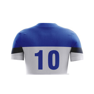 Maillot de football américain pour homme de haute qualité OEM, couleurs personnalisées, respirant, manches courtes, tissu 100% polyester - Product Image 5