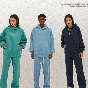 Pull à capuche polaire avec perles brodées Techniques de fil teint en fil d'hiver motif solide col à capuche au crochet - Product Image 4