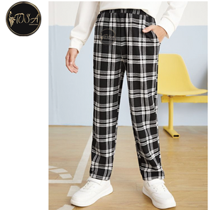 กางเกงวอร์มผ้าลูกฟูกสำหรับผู้ชายกางเกงจ๊อกกิ้งผ้าลูกฟูกสำหรับฤดูใบไม้ร่วงพิมพ์ลายลำลองมีสไตล์ - Product Image 3