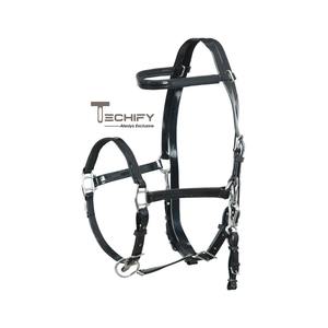 Cabestros de cuero de diseño personalizado con relleno completo y costuras Cabestro acolchado de cuero de caballo a precio mayorista Accesorios de latón de caballo - Product Image 3