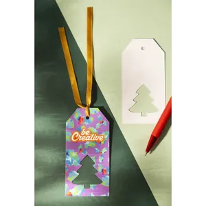 Étiquettes cadeaux personnalisées PrinTag Plus avec rubans de Noël et étoiles pour le merchandising - Product Image 5
