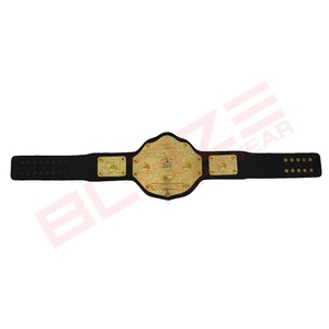 Ceinture de champion en or, ceinture de champion en cuir véritable, ceinture de champion en cuir véritable du Pakistan - Product Image 2