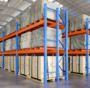 Scaffalature Industriali Multistrato per Magazzino e Unità di Stoccaggio in Acciaio Resistente, Antiruggine <span class=keywords><strong>con</strong></span> Rivestimento in Polvere per Impilamento Pallet - Product Image 1