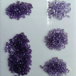 Améthyste naturelle africaine 7x3,5 mm, taille marquise, meilleure qualité, violet foncé, pierre précieuse en vrac pour la fabrication de bijoux - Product Image 2