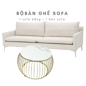 Ensemble de canapés élégant et luxueux au design contemporain CBSF68011, en tissu, pour usage professionnel, avec base en métal - Product Image 1