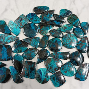 Chrysocola-GEMA suelta para joyería, el mejor grado, lote a granel para anillo de plata, cabujón suelto, venta al por mayor - Product Image 1