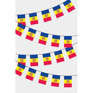 Andorre Rectangular Party <b>Banners</b> Guirlande Festive Decorative Fanions - Product Image 1