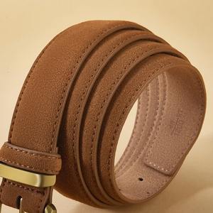 Ceinture habillée en cuir de haute qualité de couleur unie/Prix de gros Ceintures en cuir véritable fabriquées en usine au Pakistan - Product Image 2