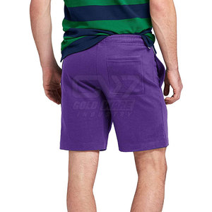 Pantalones cortos de lana de diseño personalizado para hombre, pantalones cortos de lana de color sólido para hombre, pantalones cortos de lana para hombre con tinte de corbata a la venta - Product Image 6