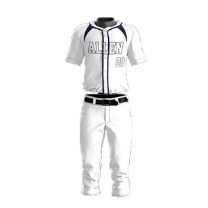 Conjunto de uniforme de béisbol personalizable con estilo, ropa de softball por sublimación para hombres y mujeres - Product Image 1