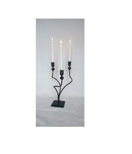 เชิงเทียนโลหะตกแต่งทันสมัยหรูหราพร้อมเส้นสายที่เพรียวบางสำหรับใช้งานอเนกประสงค์ในบ้านหรือของตกแต่งงานทางการ - Product Image 1