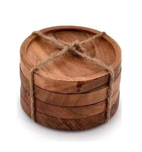 Handcrafted Natural Wood <b>Drink</b> <b>Coasters</b> Black Walnut <b>Coaster</b> Sets Natural Wood <b>Coasters</b> - Product Image 3