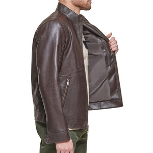 Último estilo Nueva llegada Chaqueta de cuero Venta al por mayor Chaqueta de cuero para hombres Chaqueta de cuero más vendida - Product Image 5