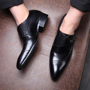 Chaussures de ville respirantes en toile avec semelle intérieure absorbant la transpiration et semelle souple, chaussures habillées pour hommes en cuir - Product Image 6