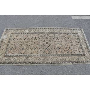 พรมขนแกะสไตล์ตุรกีวินเทจคลาสสิกสีเบจสีดำเย็บปะติดปะต่อกัน32X65ฟุตพรมข้างเตียงยางพาราสำหรับวัยรุ่นสี่เหลี่ยมผืนผ้าห้องโถง - Product Image 3