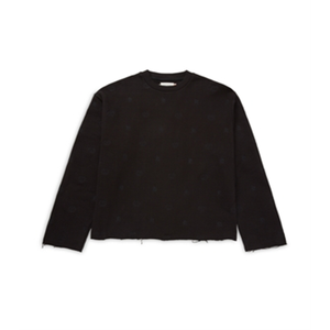 Maglione Pullover Nero da Donna Taglia L con Monogramma e Bordo Grezzo Honor the Gift - Product Image 1