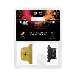 Kit de Lames de Rechange pour Tondeuse à Cheveux X-Pro Classic Alimentée par USB, Lame Fixe en Alliage de Titane Doré et Lame en Carbone DLC Diamant Noir pour Voitures - Product Image 5