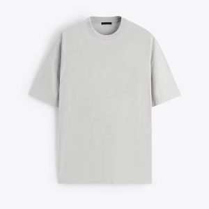 Camiseta cuadrada de algodón de Color de piel lisa para hombre transpirable, ropa informal de media manga, camiseta para hombre adulto con camisetas boxy de tamaño personalizado - Product Image 6