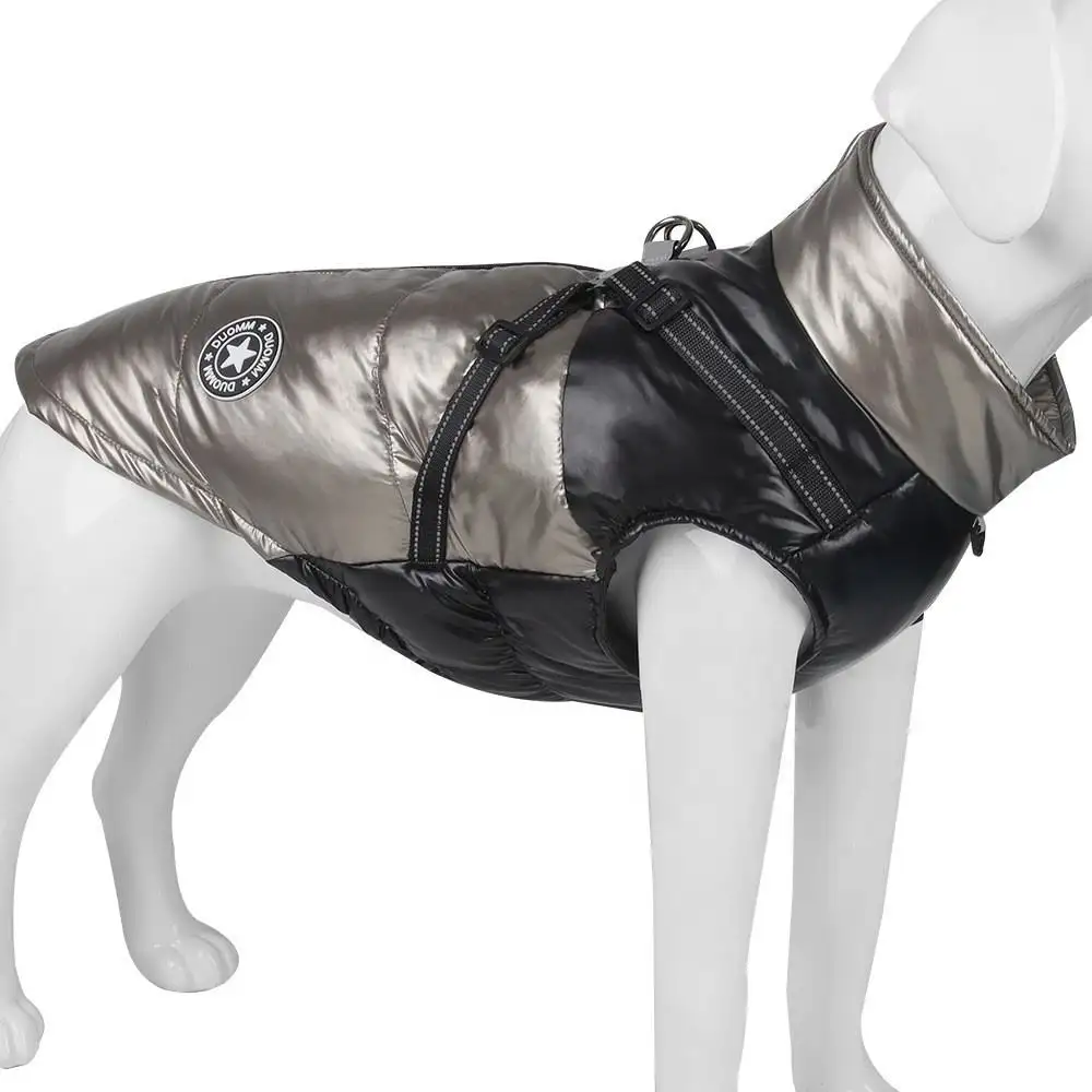 Sıcak satış parlak su geçirmez kaplı köpek Pet sıcak kış mont küçük orta büyük köpekler için giysi ceketler