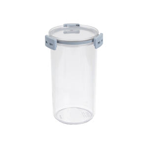 HOKORI 6594 Contenedor de almacenamiento de alimentos secos redondo de 1600ml con tapa Tarro de plástico hermético para organización de cocina - Product Image 1