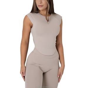 Camiseta Deportiva sin Mangas con Logotipo Personalizado, de Alta Calidad, para Atletismo, Running, Fitness, Gimnasio, Entrenamiento, Yoga, para Mujer - Product Image 2