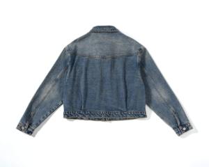 Chaqueta Vaquera Clásica Retro Lavada para Hombre y Mujer, Chaqueta Informal con Decoración de Botones y Cremallera, Holgada y Cómoda - Product Image 2