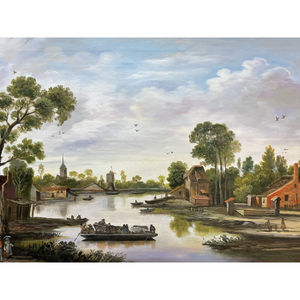 Dipinti ad olio su tela dipinti a mano 36x24 pollici 100% arti originali della tela - Product Image 2