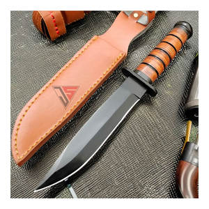 Cuchillo de Acero Inoxidable para Caza y Camping, con Mango de Madera y Púas, Marca Personalizada OEM/ODM, Garantía de 3 Años - Product Image 2
