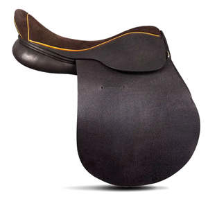 Selle de dressage pour cheval en cuir anglais américain occidental de qualité supérieure, durable, noire, personnalisable - Product Image 1