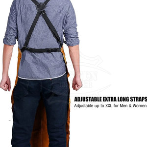 Delantales de Soldadura Unisex de Cuero de Alta Calidad, Resistentes al Fuego, Ligeros, de Secado Rápido, Personalizables, Nuevo Diseño para Ropa de Seguridad - Product Image 6