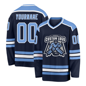 เสื้อกีฬาฮอกกี้แขนยาวสำหรับผู้ชายชุดฝึกฮ็อกกี้น้ำแข็งพิมพ์ซับลิเมชัน - Product Image 3