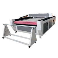 Machine de découpe laser CO2 industrielle automatique pour tissus 1600x2600mm 150W à refroidissement par eau S&A5200 avec support AI/LAS pour bois et cristal