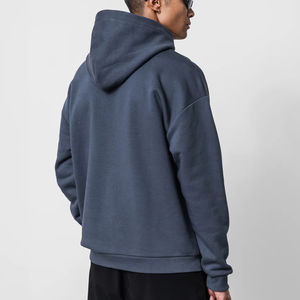 2025 nouveauté sweat à capuche pour hommes Super doux coupe-vent et respirant séchage rapide écologique avec motif solide col à capuche - Product Image 3