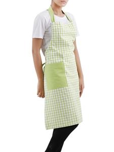 100% Cotton Yarn-Dyed Bib <b>Apron</b> Grey Waist Bib Food Cooking Salon Barber Garden BBQ PE LDPE PU <b>PVC</b> Denim Fabric Polyester - Product Image 3