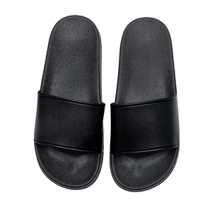Factory wholesale custom design logo summer <b>slippers</b> for men and women non-slip leisure outdoor thick PVC flip-flops - Product Image 1
