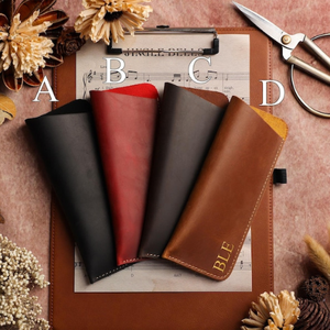 Étui à lunettes en cuir véritable personnalisé, étui à lunettes de soleil personnalisé avec initiales, fermeture magnétique, taille personnalisable, tendance - Product Image 2