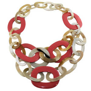 Collar de cuerno de buey de búfalo bohemio de lujo para mujer Material Natural ecológico diseño personalizado mejor regalo de aniversario - Product Image 1