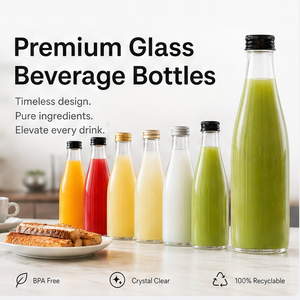 Offre Spéciale – Bouteille en Verre Transparente en Forme de <span class=keywords><strong>Poire</strong></span> pour Boissons Alcoolisées, 350 ml et 500 ml, avec Couvercle en Aluminium Doré - Product Image 4