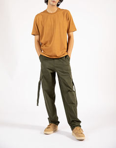 T-shirt col rond personnalisé de haute qualité pull à demi-manches personnalisé de la meilleure qualité en tissu de coton pur - Product Image 5