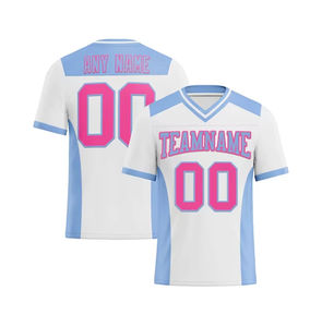 Camiseta de Fútbol Americano Sublimada Personalizada, Transpirable, Absorbe la Humedad, Talla Grande, Ajuste Cómodo, OEM al por Mayor - Product Image 1