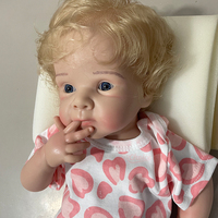 Poupées Reborn Réalistes en Silicone Intégral pour Filles, 20 Pouces, Bettie, Toucher Doux, Cheveux Blonds, Compagnon pour Enfants et Cadeau de Fête