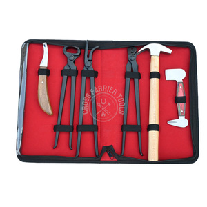 Juego Completo de Herramientas para Herrar Caballos, Alicates para Herrador, Cortaúñas para Cascos, Removedor de Clavos para Herraduras, Alicates para Equinos, Cuchillo para Cascos, Pulidor de Cascos - Product Image 1