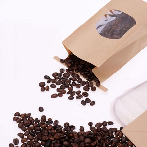 Sacs en papier de boulangerie en carton Kraft brun écologique avec fenêtre transparente petits sacs d'emballage de pain à biscuits - Product Image 5