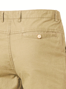 Pantalones Cortos Chino Casuales de Negocios para Hombre, Ecológicos, de Algodón, Cintura Media, Elásticos, de Secado Rápido y Transpirables - Product Image 6