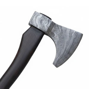 Haches en acier Damas fabriquées à la main avec manche en bois de qualité supérieure pour la collection de l'artisanat du bois en plein air, haches en acier Damas sur mesure - Product Image 6