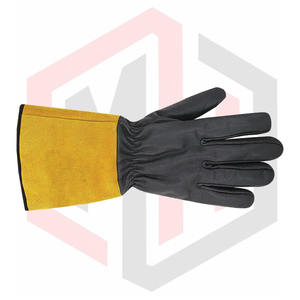 Pakistan Supplier's Yellow <b>Leather</b> Welding <b>Gloves</b> for <b>Men</b> Good Price Hand Safety <b>Gloves</b> Made in Pakistan - Product Image 3
